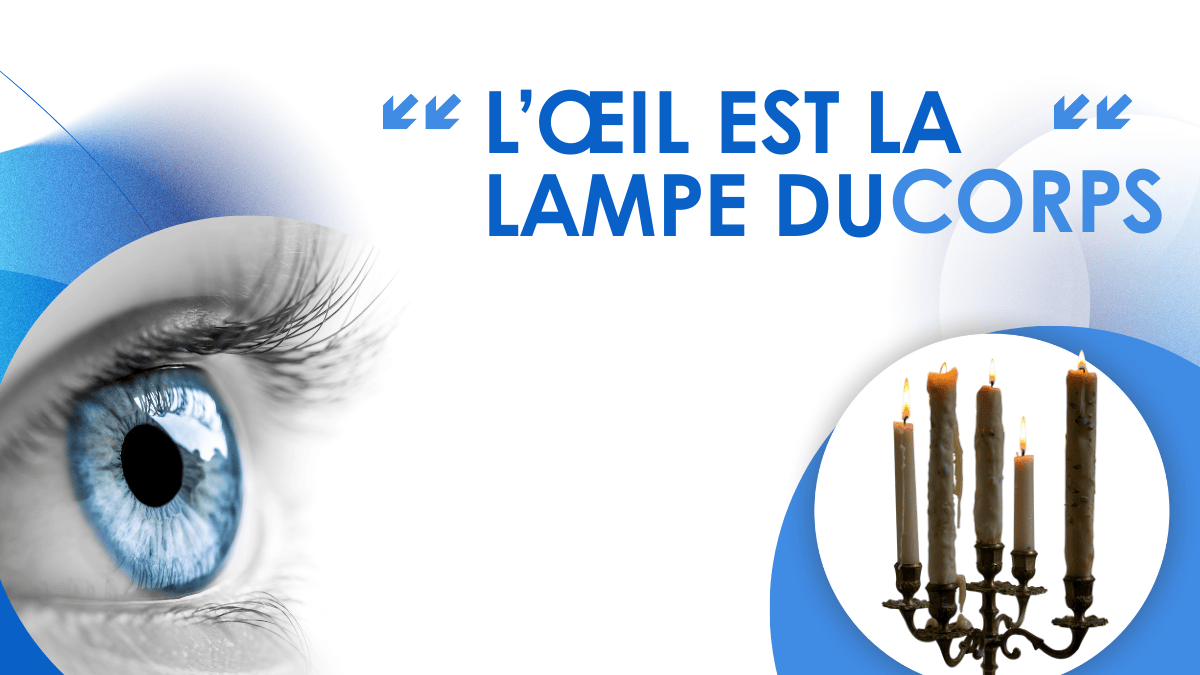 Illustration de l'étude sur L’ŒIL EST LA LAMPE DU CORPS